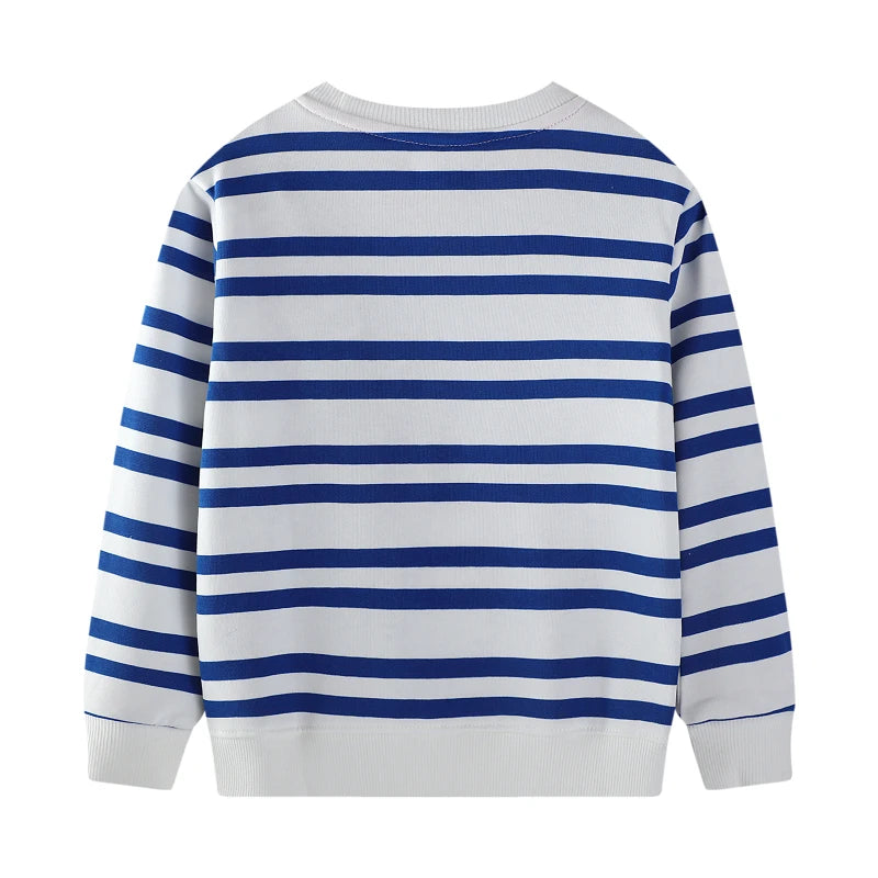 Little maven Baby Boys 2025 Autumn Spring Children’s Clothing Cotton Cartoon Animals Sweatshirt Toddler Kids Clothes 2-7 year