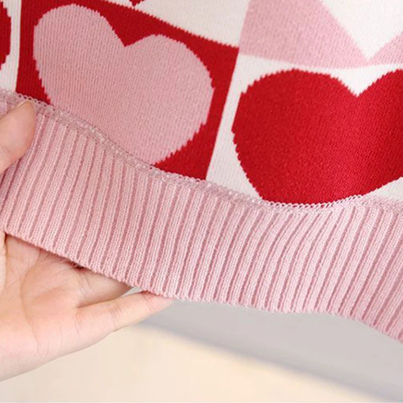 Girls' Sweater Thickened Autumn/Winter New Fashionable Western Style Children's Knitted Sweater Girls' Top Sweet and Cute