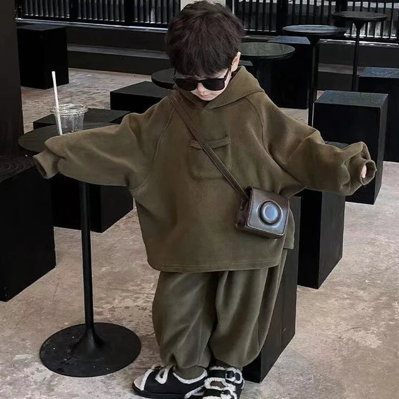 Spring Autumn Tracksuit for Boy Sets for Children Boy Children Clothing Hoodies+Pants 2 PCS 2024 Nee