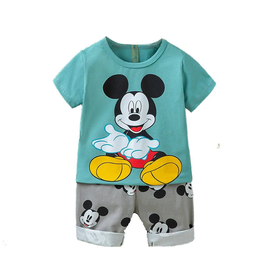 Boys Clothes set 2025 summer Cartoon Suit For Kids Fashion Leisure Boy Clothings Set  1-4year kids clothes
