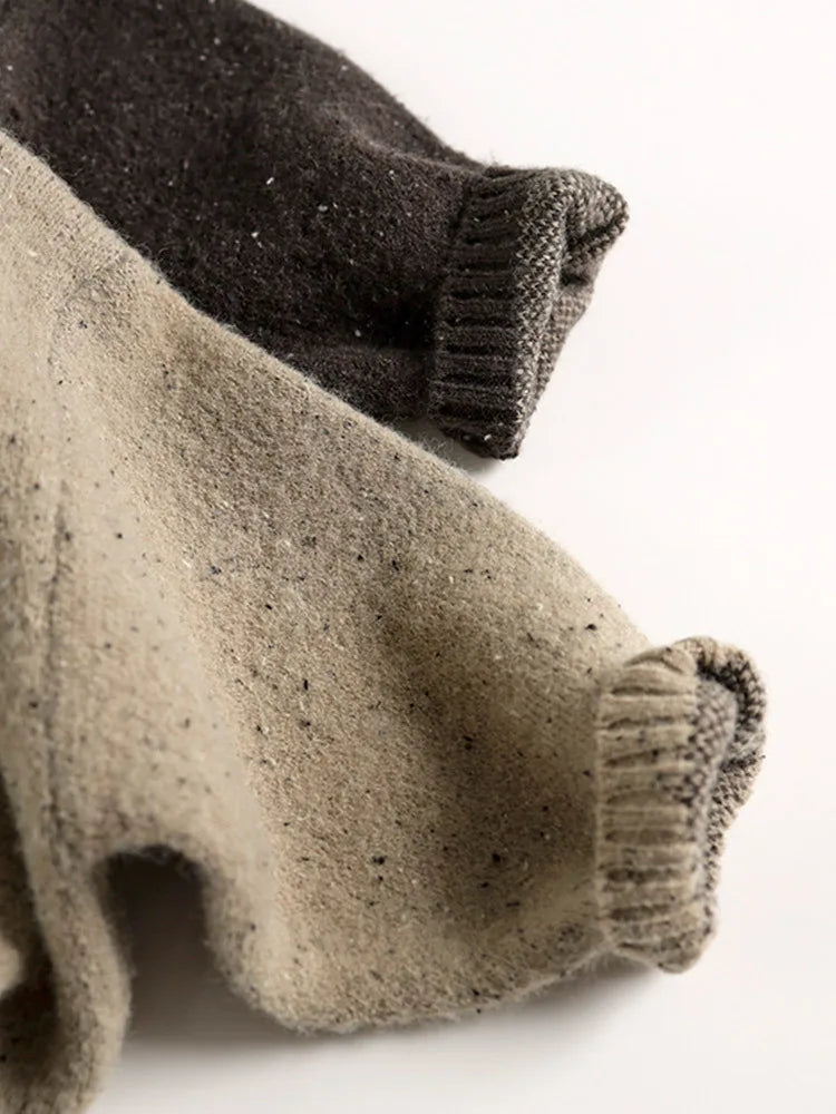 Winter New Children Casual Sweater Fashion Kids Girls Colorful Point Alpaca Wool Sweater Baby Boys Knitted Pullover Tops