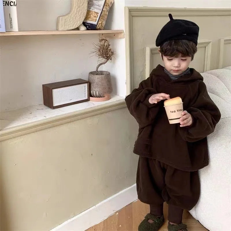 Spring Autumn Tracksuit for Boy Sets for Children Boy Children Clothing Hoodies+Pants 2 PCS 2024 Nee